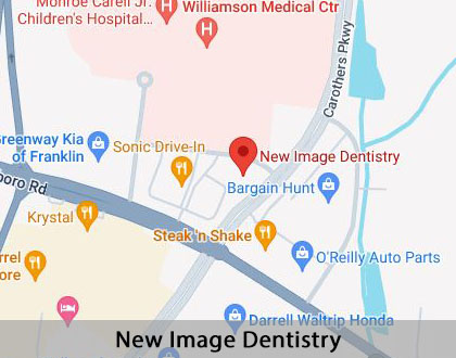 Map image for Implant Dentist in Franklin, TN